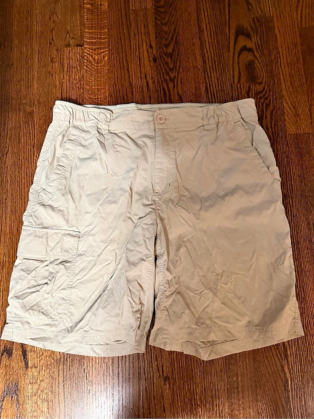 Columbia Silver Ridge Cargo Short Cargo Shorts Beige Large